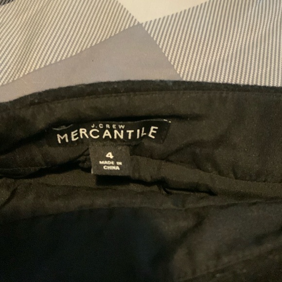 J. Crew Mercantile Black Wool Skirt Black Size 4 Pencil Straight Line A Frame - Picture 2 of 7